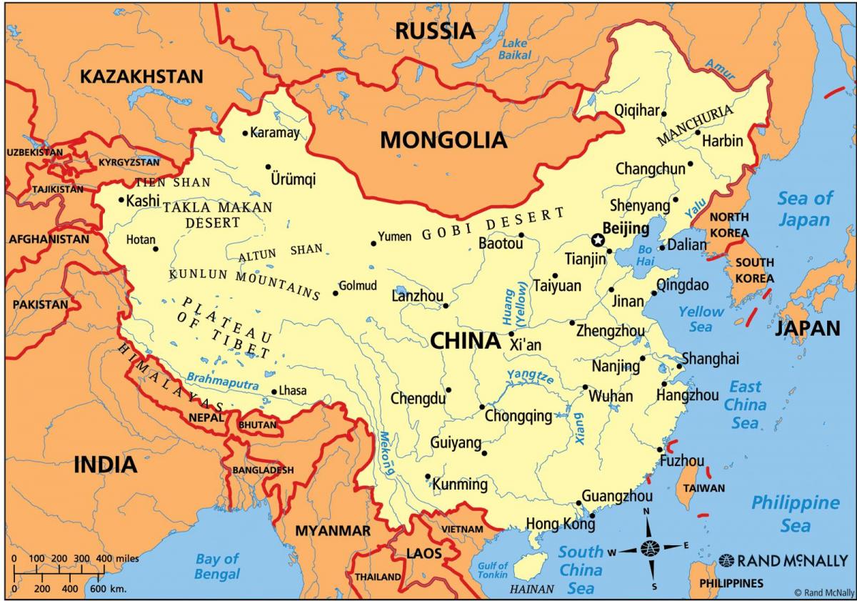 چین نقشه سیاسی