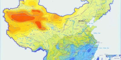 چین بارندگی نقشه