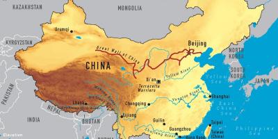 یک نقشه از چین