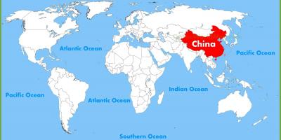 نقشه جهان از چین